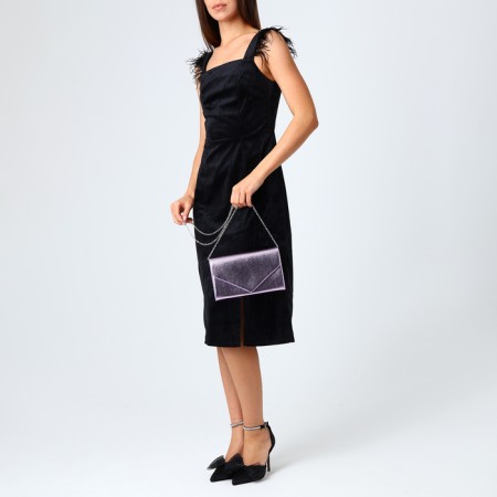 Female bag on a magnet, lilac color-7