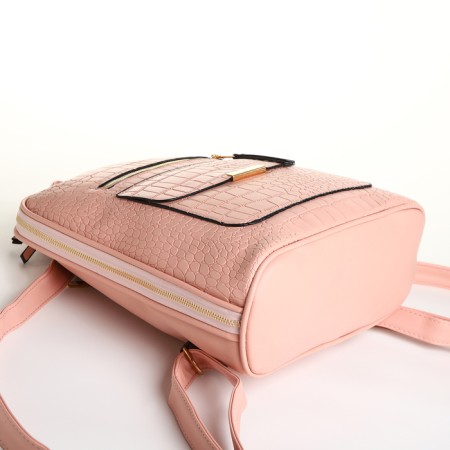 City backpack on lightning, pink color-2