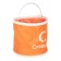 A folding rally bucket, 9 l, orange, without a case