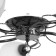 Milan chandelier 5x40W E27 Black 55x53x17 cm
