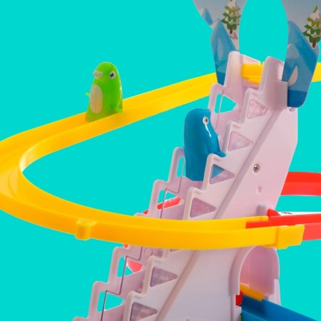 Развивающая игрушка «Пингвинчики на лесенке»-7