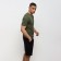 Men's shorts Minaku: Casual Collection Man Black Black Color, Rr. 50