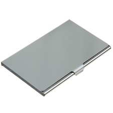 Metal, horizontal, silver business card
