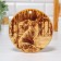 Board from the massif “Fox”, round, 18 × 18 cm