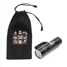 Flashlight in the case “I carry all my own with me”, 11 x 5 cm