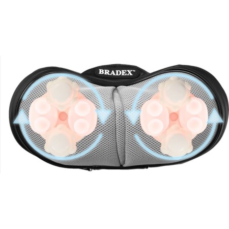 BradEx KZ 1171 massage pillow, electric, 30 watts, 1 mode, from the network/cigarette lighter-1