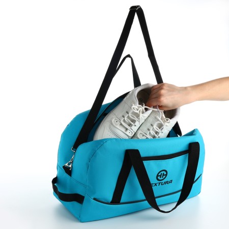 Sports bag, Textura, average size, blue color-4