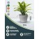 Kashpo for flowers and plants, 30l light gray 41x41x33cm