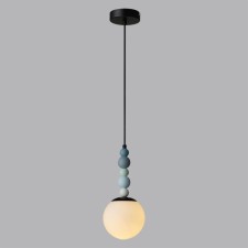 Suspension Lumion. Sunday, 1x40W, E14, 400-1500x130x130 mm, black color