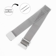 Solomon watch strap, 16 mm, metal, L-21 cm, silver
