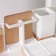 A set of accessories for the bathroom "Agat", 4 items (soap dish, dispenser 300ml, 2 glasses)