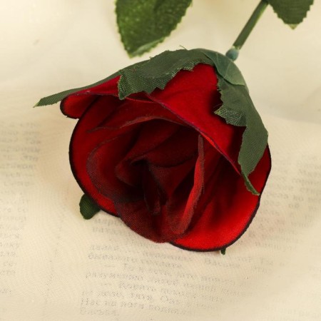 Artificial flowers "rose" 63 cm, d-5 cm, red-1
