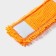 Nozzle for a flat mop of the share, 43 × 13 cm, microfiber booklies, orange color