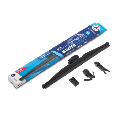 Autoprofi wiper brush, winter, in a rubber casing, 4 adapters 15 inches, 370 mm 9868
