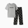 Pajama men's kaftan "bubbling" size 52, black