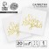 Paper napkins “Happy birthday”, 25x25 cm, 20 pcs., Golden embossing, white background
