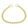 Collar - Metallic a single strain, 60 cm, wire thickness 3 mm, golden