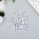 Beads for creativity plastic "Distance on the cube" White set 20 g 0.6x0.6 cm