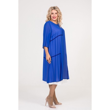 Women's dress, size 54, blue color-4