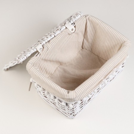 Win -linen rectangular "bell", 30x20x18 cm, white-2