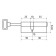 Cylinder mechanism standard MAX, 70 mm (40x30S), 5 keys, key/rod, matte nickel