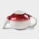Kettle porcelain harness "Cosmos", 600 ml, red color