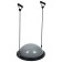 Half -sphere Bosu is gymnastic, with a pump, 46x20 cm, gray color