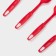 A set of kitchen supplies of the Dolyan Rainbow, 30 cm, 4 objects, red color