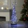 LED figure "Flower tree" 8 × 30 × 8 cm, metal, batteries AAAX3 (not in the kit), white glow