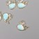 Decor for creativity metal, rhinestones "Kit" gold 1.5x1.6x0.5 cm