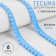 Decorative braid with pompons, 12 ± 2 mm, 9.1 ± 0.5 m, blue color