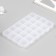 Casket Plastic for trifles "rectangular" 24 compartments 18.8x13x1.7 cm