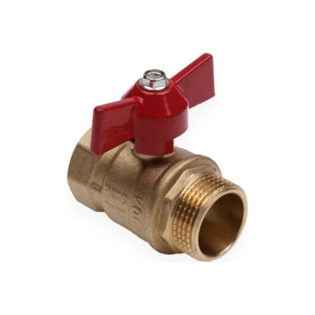 Aqualink 11b27p1, PN 16, internal/outer thread 1 ", butterfly, brass-4