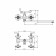 Fashun A2224 bath mixer, two -wound, pour 320 mm, with a shower, chrome
