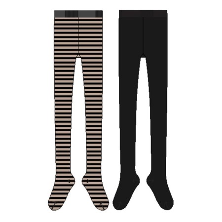 Tights for girls, height 122-128 cm, 2 pairs-6