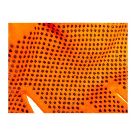 Gloves of nylon garden, knitting class 13, with PVC points, size 10, orange-3
