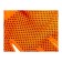 Gloves of nylon garden, knitting class 13, with PVC points, size 10, orange