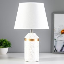 Brianna table lamp E14 40W white-gold 22x22x36.5 cm Risalux