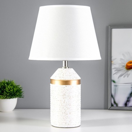 Brianna table lamp E14 40W white-gold 22x22x36.5 cm Risalux