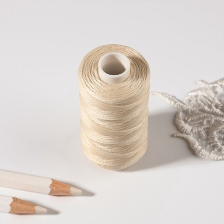 The threads are waxed, flat, 210d/16, 1 mm, 50 ± 2 m, milk color-2