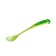 A spoon for feeding with a long handle, from 4 months, the color of mix
