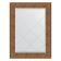 Mirror with engraving in the baguette frame, copper chain mail 88 mm, 67x89 cm