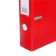 A4, 75 mm registrar, calligrata, PVC, embossing "Len", metal edging, pocket for a spine, collected, red, mix