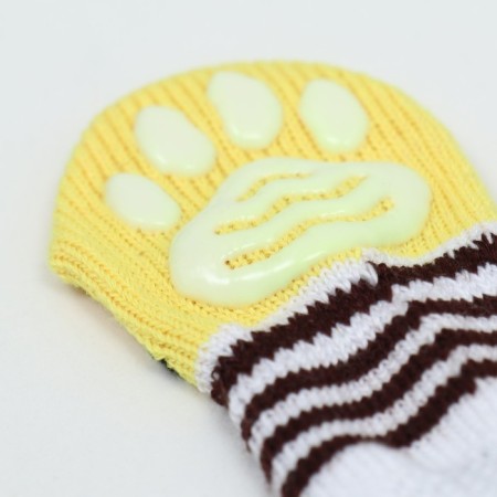 Non -slip socks, size S (2.5/3.5 * 6 cm), set 4 pcs, chicken-2