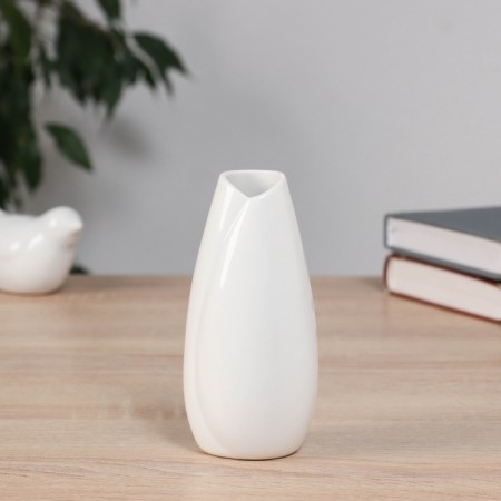 VAZA Ceramics "BELEN" 12.5x5 cm, white