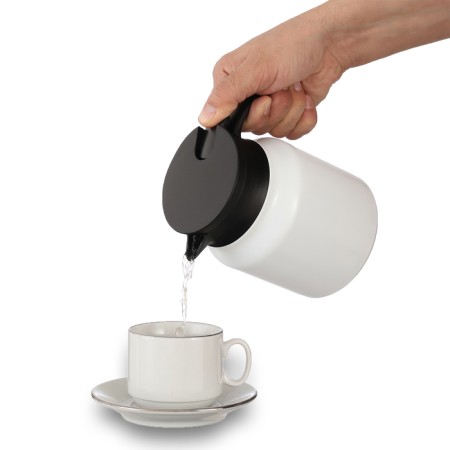 Thermos-coffeery, 1 l, with a strain, retains heat up to 12 hours, white-6