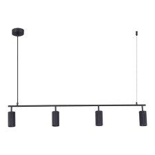 Светильник подвесной St Luce. SL1213.403.04. Kendo. 4х5 Вт, GU10, 4000K, 120х8х21,5 см, цвет чёрный