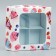 Box for sweets, confectionery packaging, 4 cells, “for you”, 10.5 x 10.5 x 3.5 cm