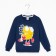 Sweatshirt for a boy, blue color, height 128