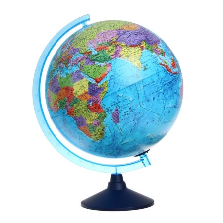 Political Globen Globe, diameter 250 mm, interactive, backlight from batteries, with glasses